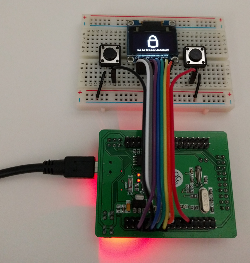 The v0 Kit Running Standalone without Debug Adapter Connected