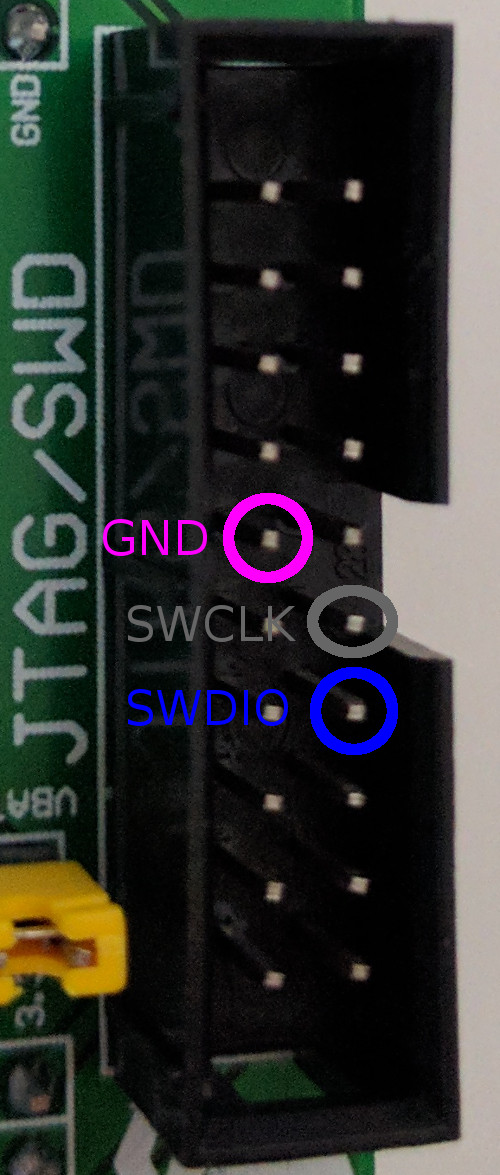 The Dev Board SWD Connector